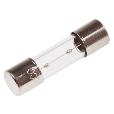 RS PRO 6.3A T Glass Cartridge Fuse, 5 x 20mm