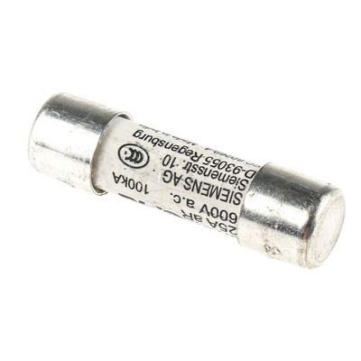 Siemens 25A Cartridge Fuse, 10 x 38mm