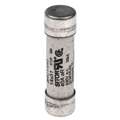 Siemens 40A Cartridge Fuse, 14 x 51mm