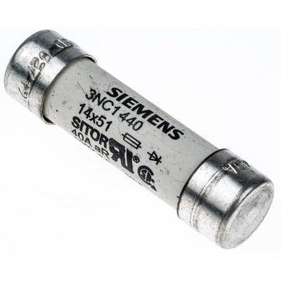 Siemens 40A Cartridge Fuse, 14 x 51mm