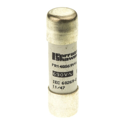 Mersen 16A Ceramic Cartridge Fuse, 14 x 51mm