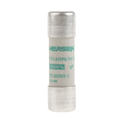 Mersen 16A Ceramic Cartridge Fuse, 14 x 51mm