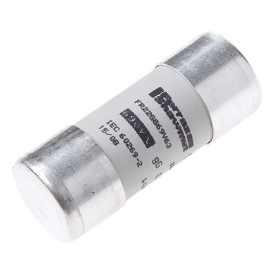 Mersen 63A Ceramic Cartridge Fuse, 22 x 58mm