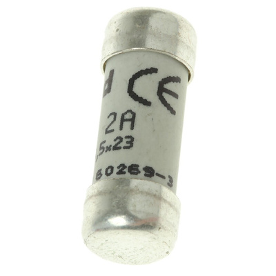 Legrand 2A F Ceramic Cartridge Fuse, 8.5 x 23mm