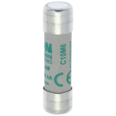 Eaton 6A Ceramic Cartridge Fuse, 10 x 38mm