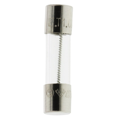 Littelfuse 1.6A T Glass Cartridge Fuse, 5 x 20mm