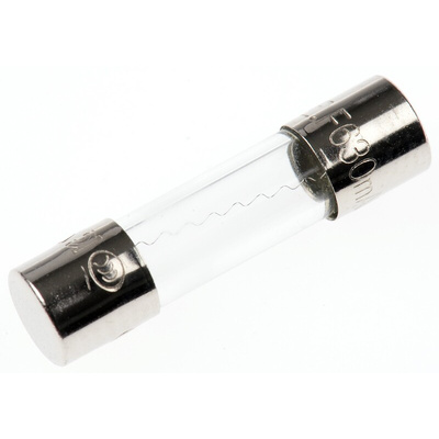 Littelfuse 630mA F Glass Cartridge Fuse, 5 x 20mm