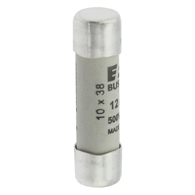 Eaton 12A Ceramic Cartridge Fuse, 10 x 38mm