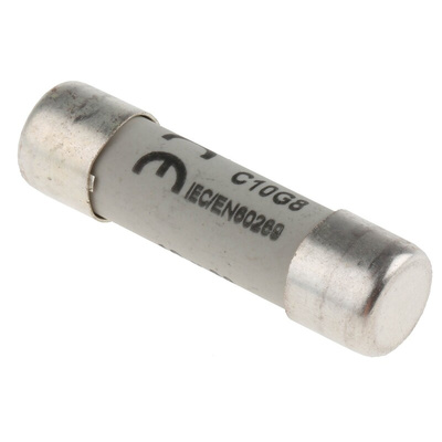 Eaton 8A Ceramic Cartridge Fuse, 10 x 38mm