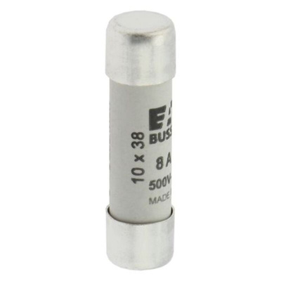Eaton 8A Ceramic Cartridge Fuse, 10 x 38mm
