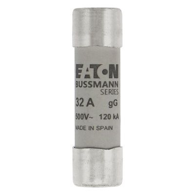 Eaton 32A Ceramic Cartridge Fuse, 14 x 51mm