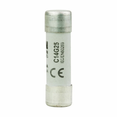 Eaton 25A Ceramic Cartridge Fuse, 14 x 51mm