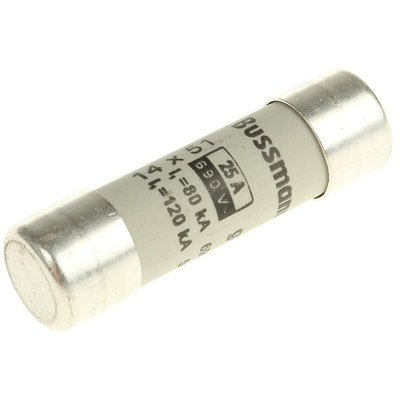 Eaton 25A Ceramic Cartridge Fuse, 14 x 51mm