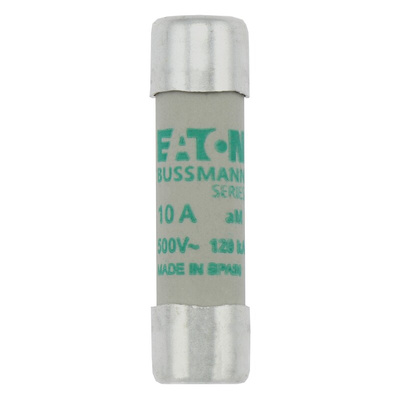 Eaton 10A Ceramic Cartridge Fuse, 10 x 38mm
