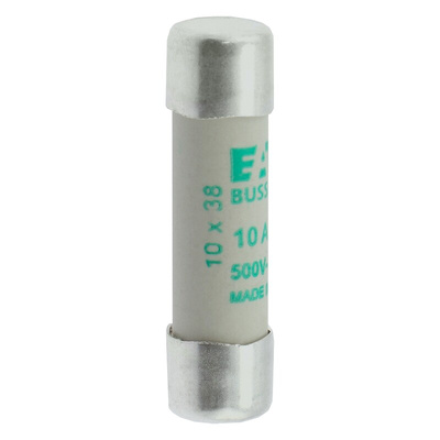Eaton 10A Ceramic Cartridge Fuse, 10 x 38mm