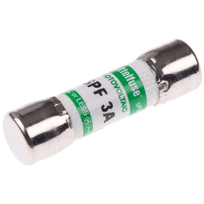 Littelfuse 3A F Melamine Cartridge Fuse, 10 x 38mm