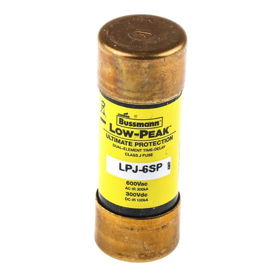 Eaton 6A T Cartridge Fuse, 21 x 57mm