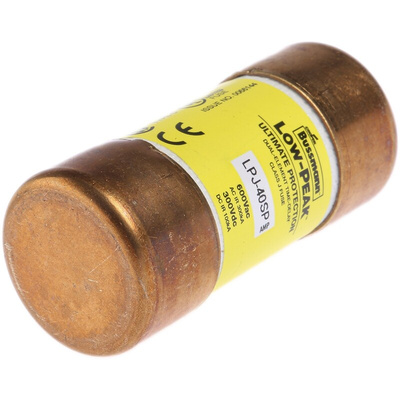 Eaton 40A T Cartridge Fuse, 25 x 60mm