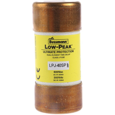 Eaton 40A T Cartridge Fuse, 25 x 60mm