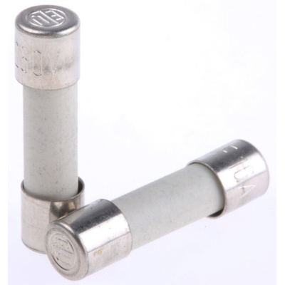 SIBA 10A F Ceramic Cartridge Fuse, 5 x 20mm