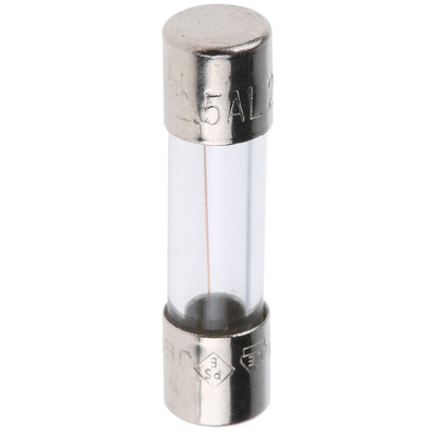 Schurter 2.5A F Glass Cartridge Fuse, 5 x 20mm