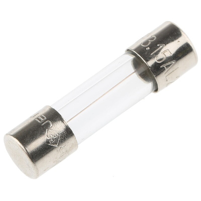 Schurter 3.15A F Glass Cartridge Fuse, 5 x 20mm