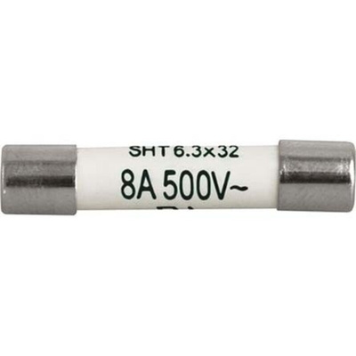 Schurter 6.3A T Ceramic Cartridge Fuse, 6.3 x 32mm