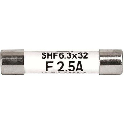 Schurter 1.25A F Ceramic Cartridge Fuse, 6.3 x 32mm