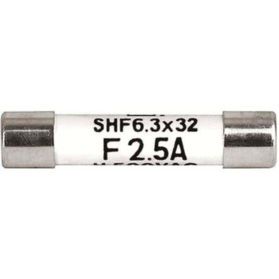 Schurter 1A F Ceramic Cartridge Fuse, 6.3 x 32mm