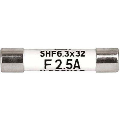 Schurter 8A F Ceramic Cartridge Fuse, 6.3 x 32mm