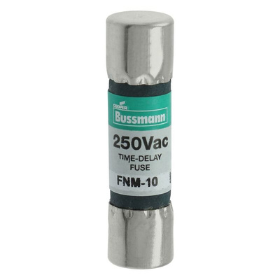 Eaton 10A T Melamine Cartridge Fuse, 10 x 38mm