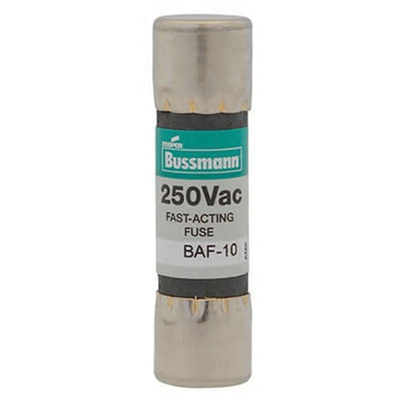 Eaton 15A F Fibreglass Cartridge Fuse, 10 x 38mm