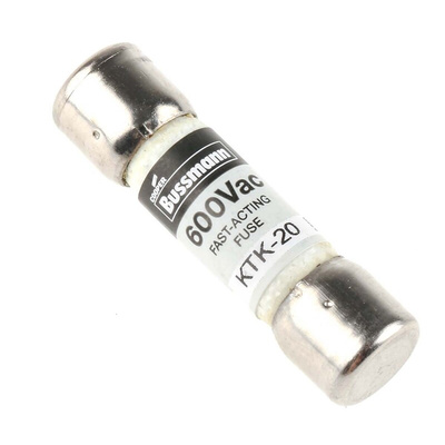 Eaton 20A F Melamine Cartridge Fuse, 10 x 38mm