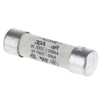 Eaton 30A F Ceramic Cartridge Fuse, 14 x 51mm