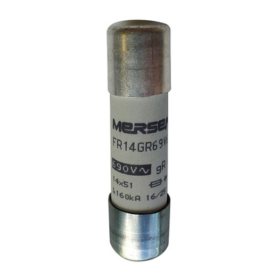 Mersen 12A FF Cartridge Fuse, 14 x 51mm