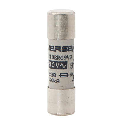 Mersen 3A FF Cartridge Fuse, 10 x 38mm