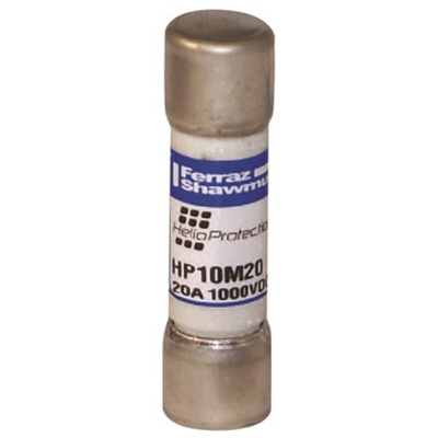 Mersen 20A Glass Melamine Cartridge Fuse, 10 x 38mm