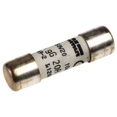 Mersen 20A FF Ceramic Cartridge Fuse, 10 x 38mm