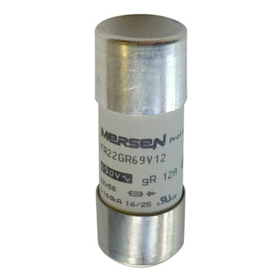 Mersen 100A FF Cartridge Fuse, 22 x 58mm