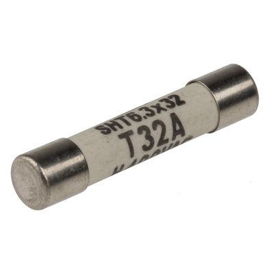 Schurter 32A T Ceramic Cartridge Fuse, 6.3 x 32mm