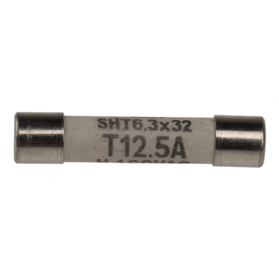 Schurter 12.5A T Ceramic Cartridge Fuse, 6.3 x 32mm
