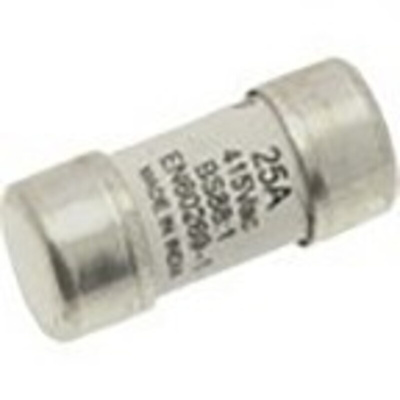 Eaton 25A Ceramic Cartridge Fuse, 13 x 29mm