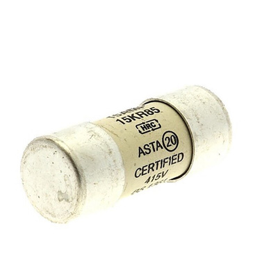 Eaton 15A Ceramic Cartridge Fuse, 23 x 57mm
