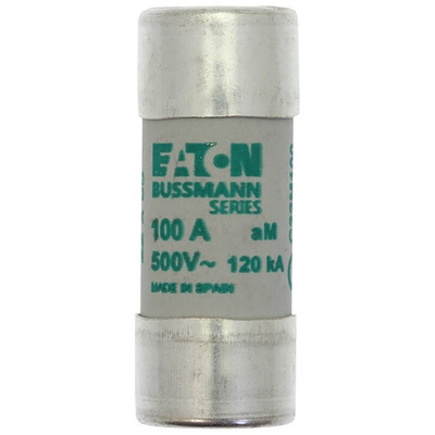 Eaton 100A Ceramic Cartridge Fuse, 22 x 58mm