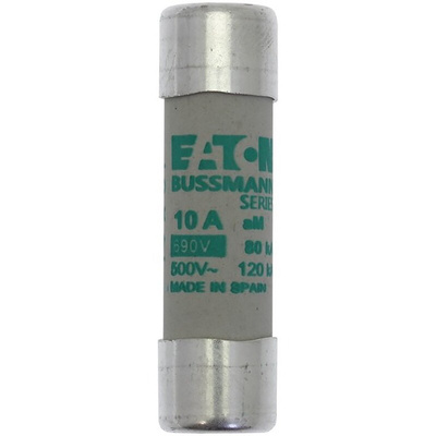 Eaton 10A Ceramic Cartridge Fuse, 14 x 51mm
