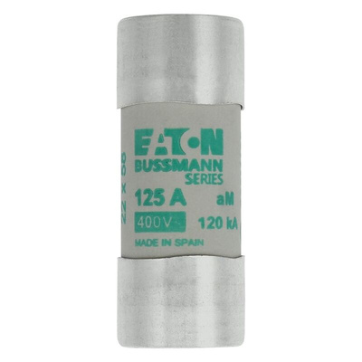 Eaton 125A Ceramic Cartridge Fuse, 22 x 58mm