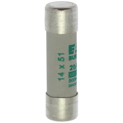 Eaton 20A Ceramic Cartridge Fuse, 14 x 51mm