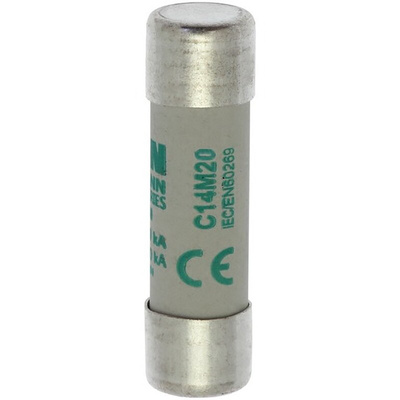Eaton 20A Ceramic Cartridge Fuse, 14 x 51mm