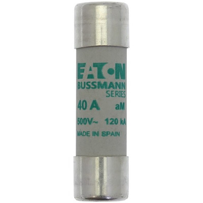 Eaton 40A Ceramic Cartridge Fuse, 14 x 51mm
