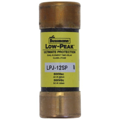 Eaton 12A T Cartridge Fuse, 21 x 57mm